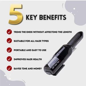 Split end cordless trimmer